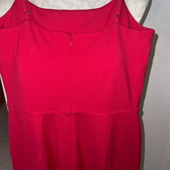 Lovers + Friends Womens Jumpsuit Size Medium Red Lavinia Wide Leg Sleeveless - Picture 7 of 10